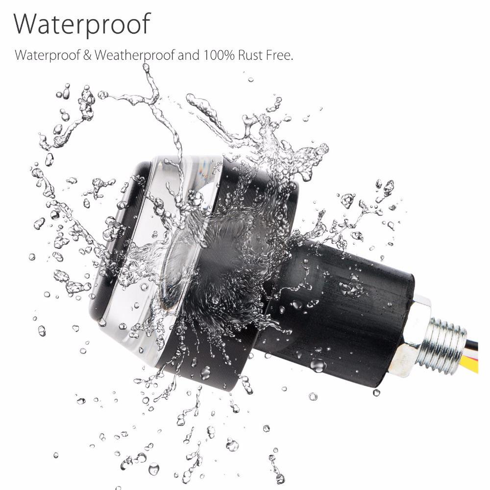 2 шт. светодиодный задний фонарь на руль мотоцикла, светодиодный фонарь на ручке указателя поворота для модернизации мотоцикла HMM