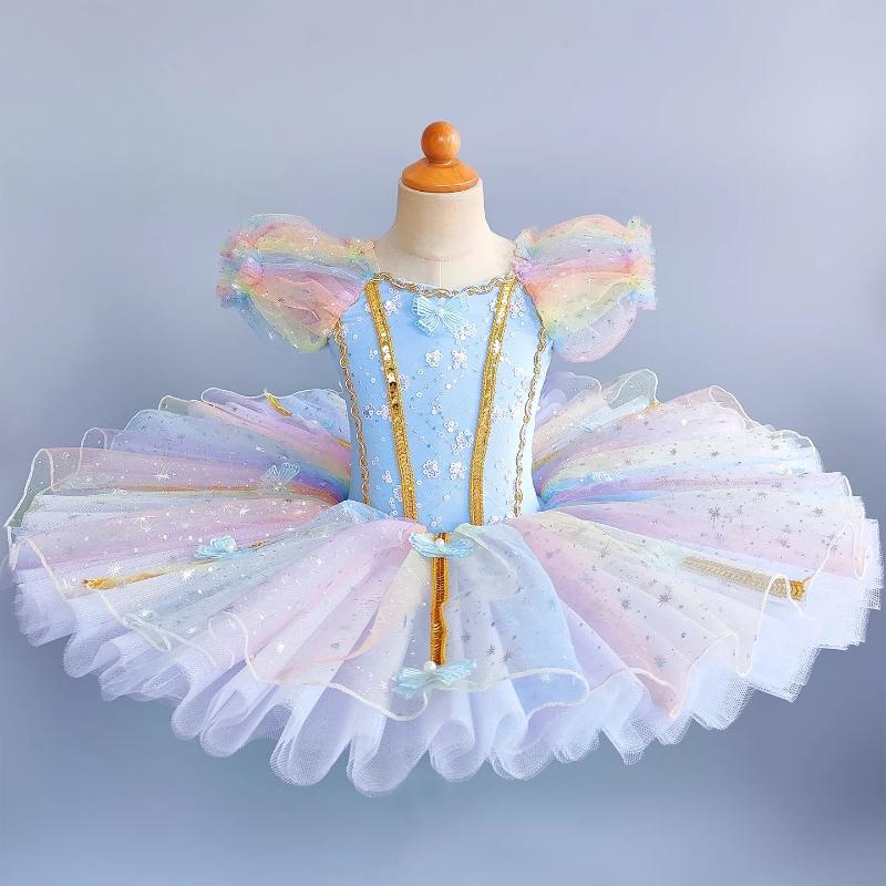 Summer Ballet Dress Dance Performance Costume Fashion Dresses for Girls Ballerina Clothing Children's Stage Outfit kids clothes