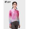Womens Fleece Long Sleeve Cycling Jersey Winter Warm Windproof Water-Resistant Road Bike Apparel