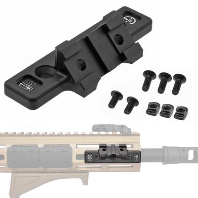 Ryohin Takehin Совместимое с M-LOK Смещенное адаптивное крепление для фонарей SF M300/M600 Mod с планками 20 мм, Черный (Реплика смещенного адаптивного крепления для фонаря)