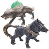 UTST Mythical Figure Snow Wolf Hellhound Monster Figure Doll Wolf Gray 6+ (White + Hellhound)