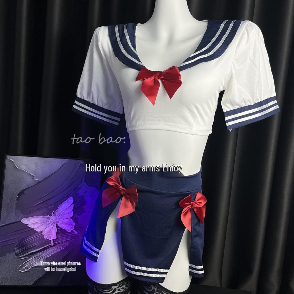 Go Meng Сексуальный школьный uniform JK комплект нижнего белья для маленькой груди - Женская соблазнительная одежда для сна