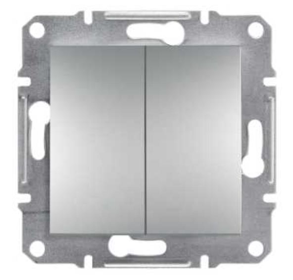 Asfora Łącznik Świecznikowy Bez Ramki Aluminium Eph0300161