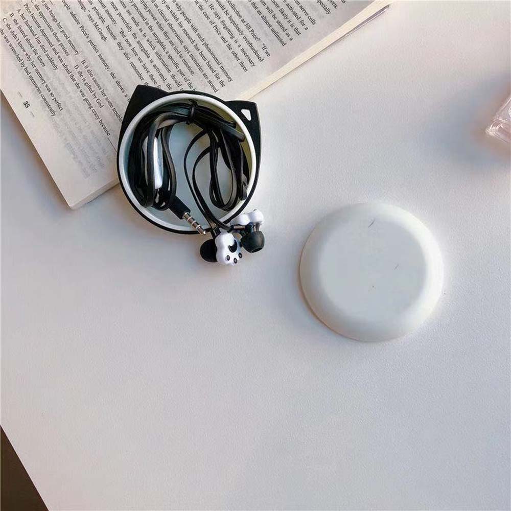 Case Microphone Cat Paw Bass sound Sport Earphones 3.5mm In-Ear Wired Headset Earphones With Mic