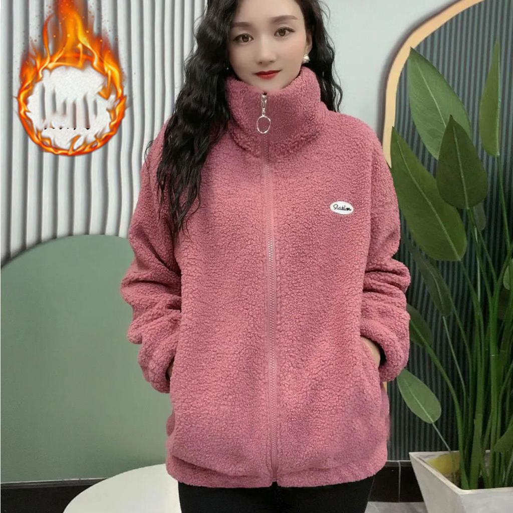 Зимнее женское пальто из овечьей шерсти, бархатная хлопковая куртка, женское пальто, утолщенное, теплая женская верхняя одежда, одежда для мам, большие размеры