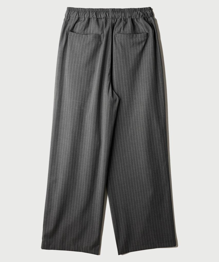 JEMUT Noah Double Stripe Banding Slacks Gray Nslp2645