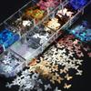 12Grids 3D Butterfly Shape Sequin Nail Art Glitter Flakes Mixed Mini Paillette Sparkly DIY Nail Art Decortion Nails Accessories