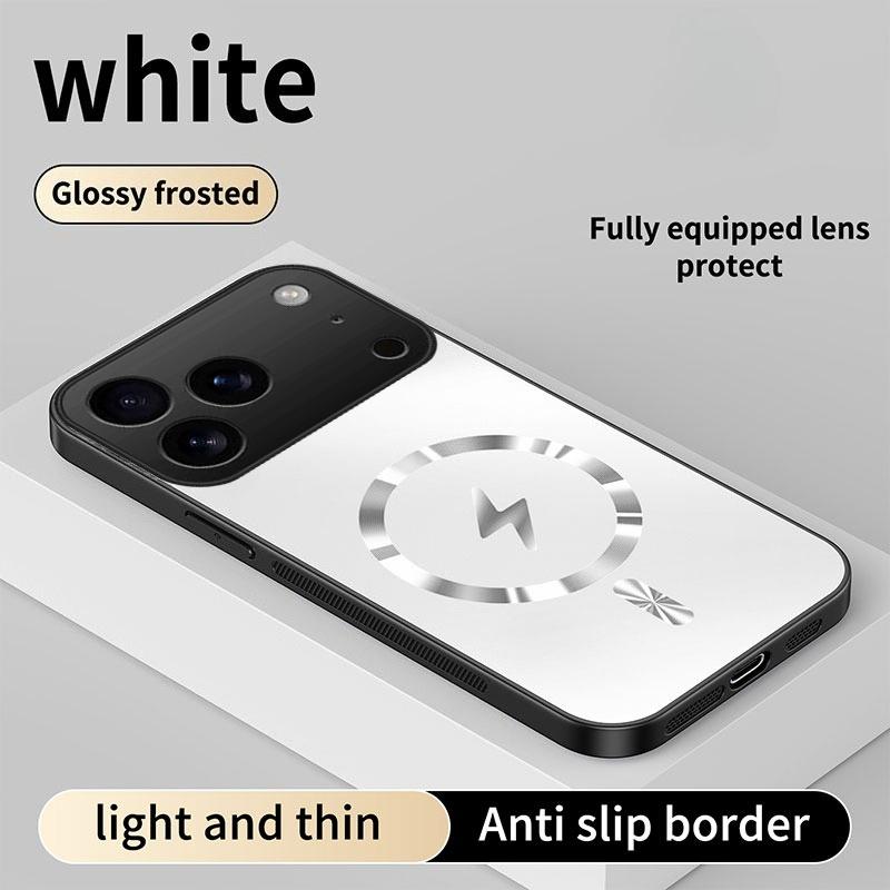 Для iPhone 18 Pro / 18 Pro Max Чехол Интегрированное магнитное светопоглощение Модная матовая поверхность, как лед, Ударопоглощающая коробка