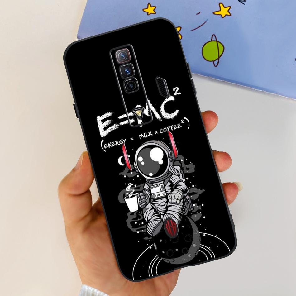Чехол для ZTE Nubia Red Magic 7 7S Pro Zte nubia REDMAGIC 7S 7Pro Модный Крутой Узор Черный Силикон Мягкие Чехлы для Телефона
