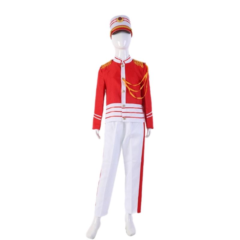 Honor Guard Wind Band Costume Set with Hat and Glove