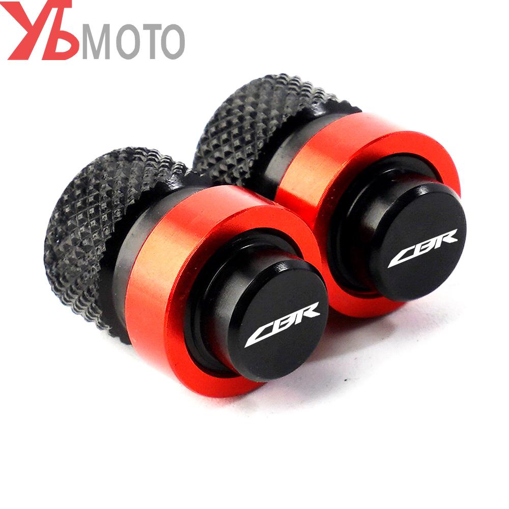 For HONDA CBR600RR CBR 600 RR 2013 2014 2015 Motorcycle CNC Tire Valve Caps & Kickstand Foot Side Stand Extension Support