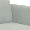 Vidaxl Sofa 3-Osobowa, Jasnoszara, 180 Cm, Tapicerowana Aksamitem