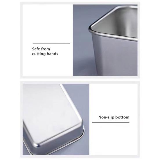 1/6 шт. Коробка для хранения бенто из нержавеющей стали, герметичная, штабелируемая, контейнер для закусок с крышкой, контейнер для ланча