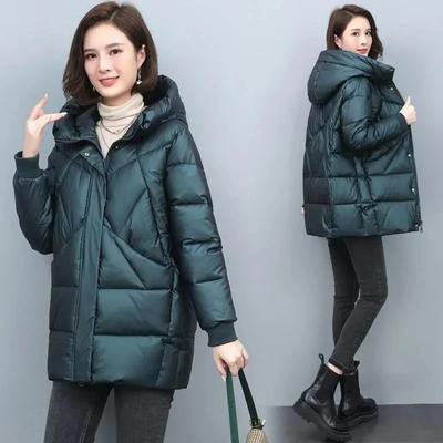 Женская зимняя базовая теплая толстая пуховая хлопковая куртка, женская короткая модная куртка с капюшоном, стеганая хлопковая куртка, парки Mujer 2