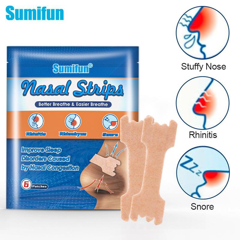 Sumifun 6/12/30 Pcs Anti-snoring Strips Easier To Breathe Help Breathing Reduce Snoring Nasal Strips Better Sleep Breathe Health Care