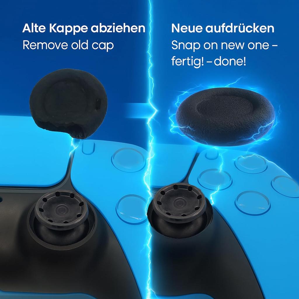 Joystick Replacement Grip Caps for PS5/PS4/Xbox Series/8BitDo Controller Anti-Slip Thumbstick Replacement Analog Stick Caps