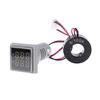 Square LED Digital Dual Display Voltmeter & Ammeter Voltage Gauge Current Meter AC 60-500V 0-100A
