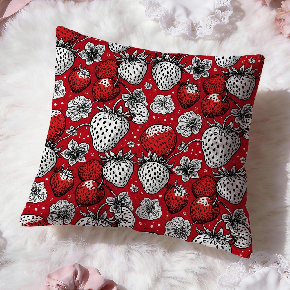 Tropical Fruit Texture Cushion Cover Premium Comfort Reversible Pillow Cove Two in One Design for Any Room Car Interior