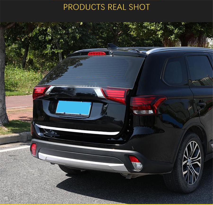 Car Tailgate Rear Door Bottom Cover Trim For Mitsubishi Outlander 2013-2019