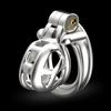 Stainless Steel Male Chastity Cage, Cock Mamba Penis Ring, Chastity Belt, BDSM Erotic Urethral Lock Double-Arc Ring, Sex Toy 18+