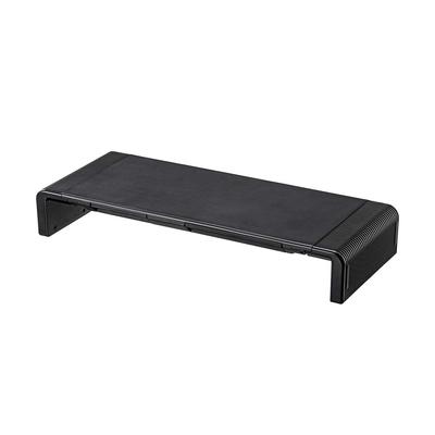SANWA SUPPLY Настольная полка, 3-уровневая, регулируемая ширина, черная, MR-LC804BK