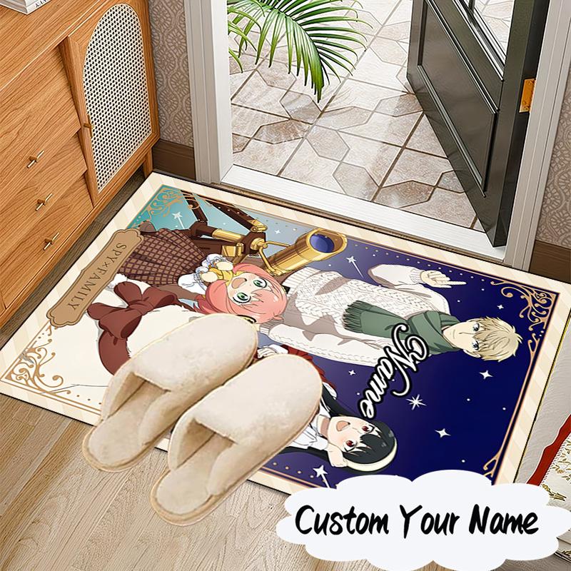 Custom Name Spy Fan family Adventure Carpet, Chair Rug,Area Rug for Office Bedroom living rooms bedroom, Doormat decor Christmas fan gifts