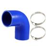X AUTOHAUX Silicone Hose, 2.5 Inches (63 Mm) Inner Diameter 90 Degree Elbow Engine
