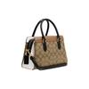 Coach Darcie 26 Classic Monogram Zip Closure Leather Shoulder Crossbody Tote Bag Medium Women handbags Khaki CH287-IME7V