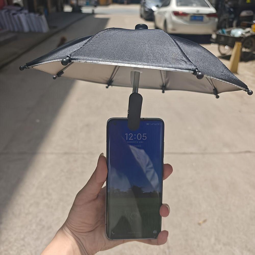 2 Suction Cup Mobile Phone Umbrella Waterproof Mobile Phone Parasol Car Use