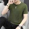 Мужские футболки повседневные с круглым вырезом и коротким рукавом, летние топы, базовые футболки-пуловеры