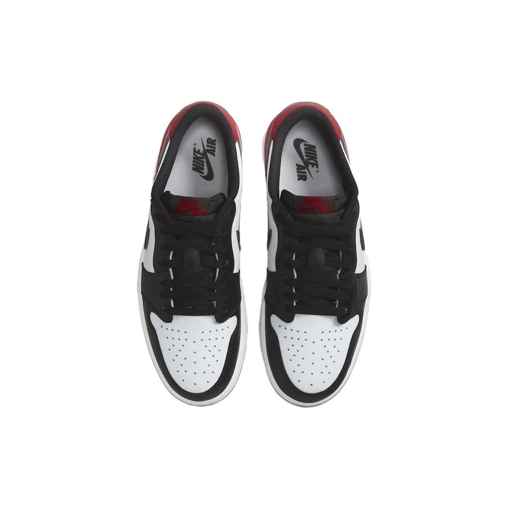 Air Jordan 1 Retro Low OG Black Toe Unisex Sneakers White Varsity-Red CZ0790-106