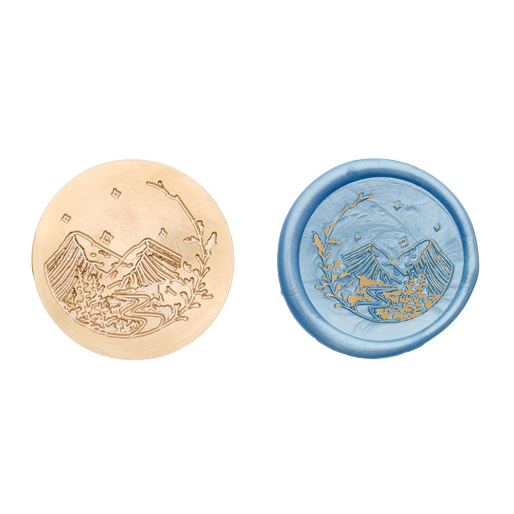 Медная головка круглой формы, 3D рельефная восковая запечатывающая медная головка для скрапбукинга подарков