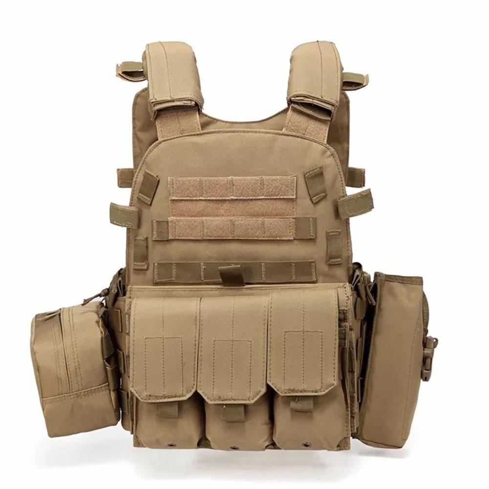 Outdoor Load Carrier Vest With Hydration Pocket Multi-functional Adjustable Training Cs Modular Vest