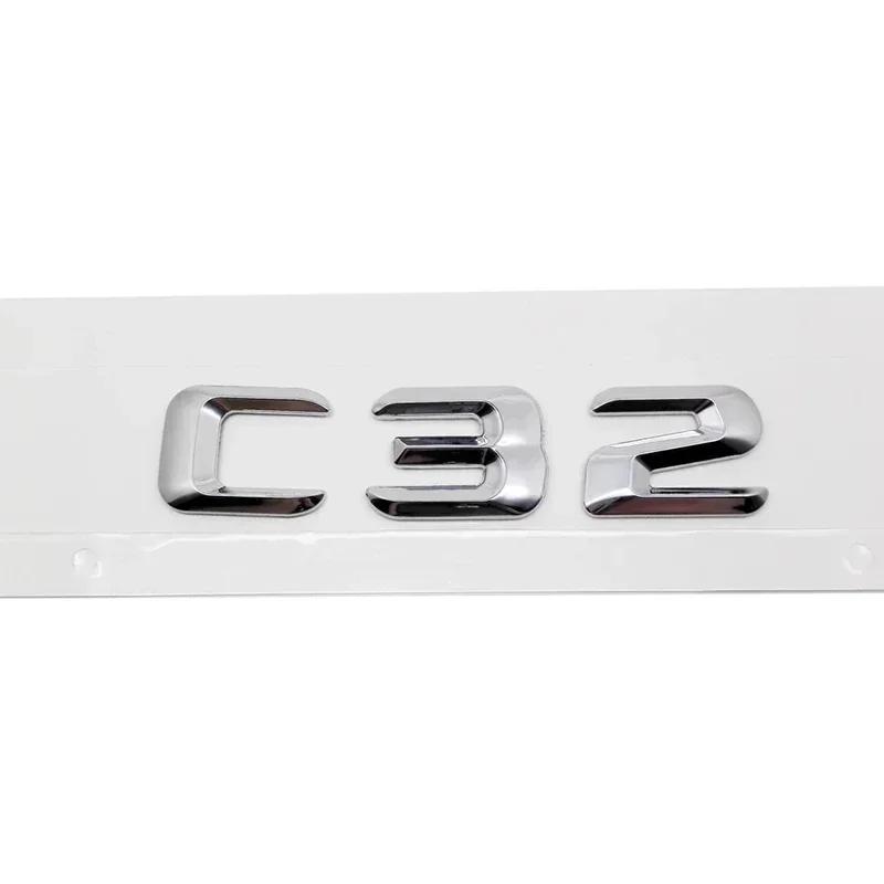 3D Car Tail Letter Stickers Badge for Mercedes Benz C Class C32 C36 C43 C55 C63 C180 C200 C220 C230 Auto Rear Trunk Emblem ZC2