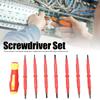 Набор изолированных отверток 14 в 1 Эргономичная ручка с мягким захватом Хромованадиевая сталь Магнитный набор отверток Сменные насадки