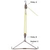 Tourbon Big Game Hoist for Hunting, Hanging and Butchering Game, Pulley & Hanger, Gambrel Deer Tool