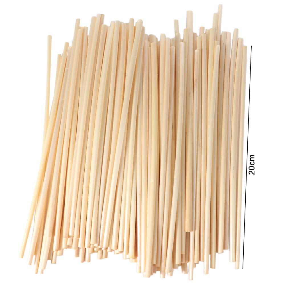 100Pcs Eco-Friendly Wheat Drinking Straws Disposable Degradable Straws Environmentally Straws  Bar