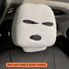 Universal Car Seat Headrest Cover Balaclava 3Hole Full Cover Halloween Christmas Funny Car Decoration