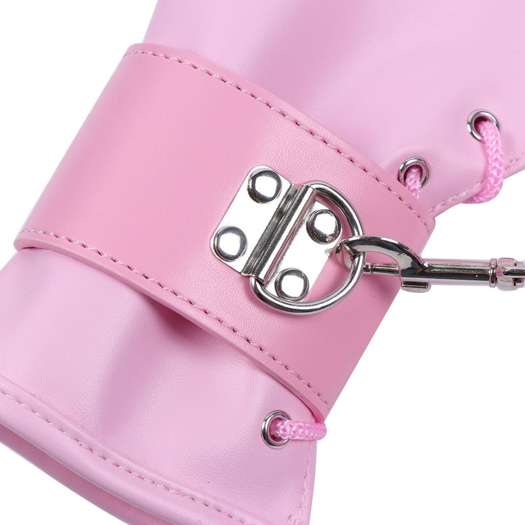 Кожаные наручники Перчатки для связывания Женское доминирование Рабыня Целомудрие Секс-игрушка БДСМ Секс-мебель