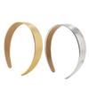 Glossy Leather Headband 3CM Width Simple Headwear Fashionable Face Wash Headband  Party Look