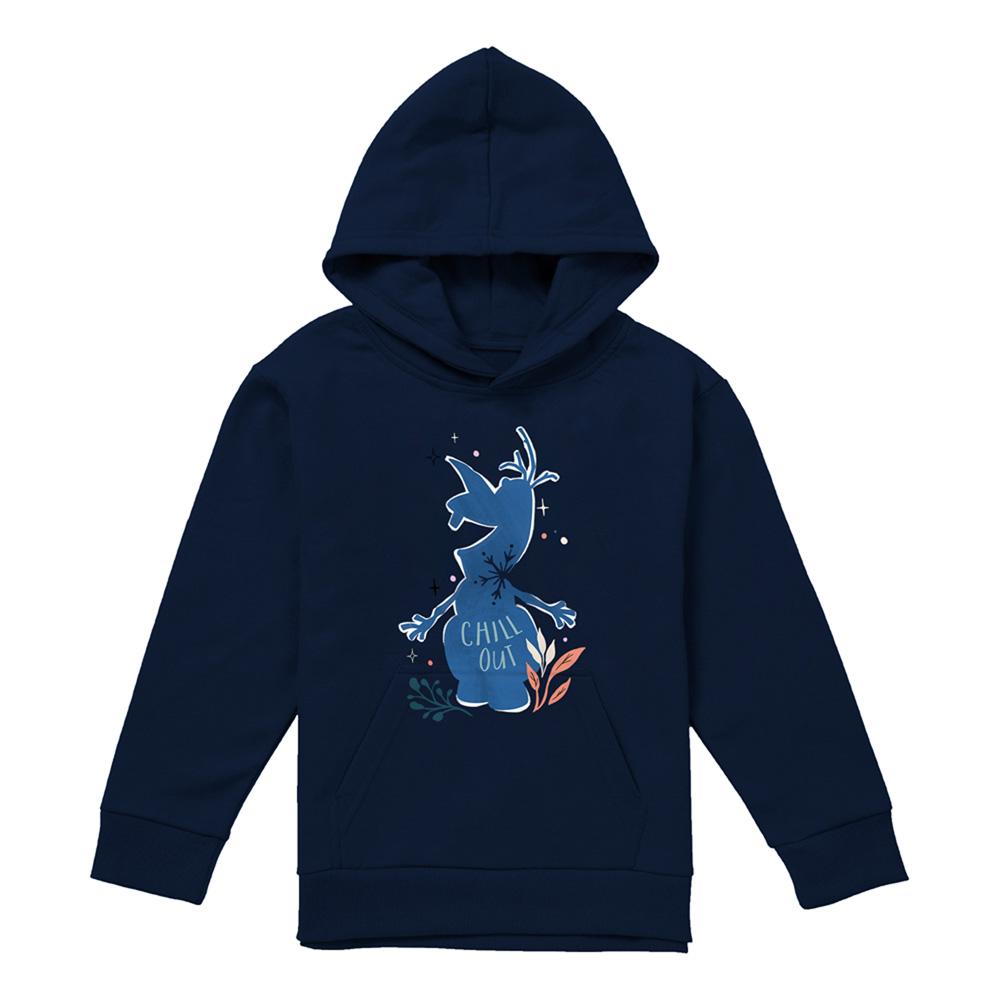 Frozen Childrens/Kids Chill Out Olaf Silhouette Pullover Hoodie