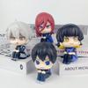 8 Фигурок из Аниме Blue Lock, Jujutsu Kaisen, Haikyu Набор Милые Q-Версии Сидячая Поза Коллекционная Модель Игрушка Подходит В Качестве Подарка для Фанатов Аниме