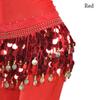 For Thailand/India/Arab Sequins Show Costumes Belly Dance Belt Waist Chain Hip Scarf Dancer Skirt