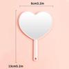 Fashion Cute Love Heart Makeup Mirror | Sweet Girl Style, Handheld Compact Design, Perfect for Carrying Around