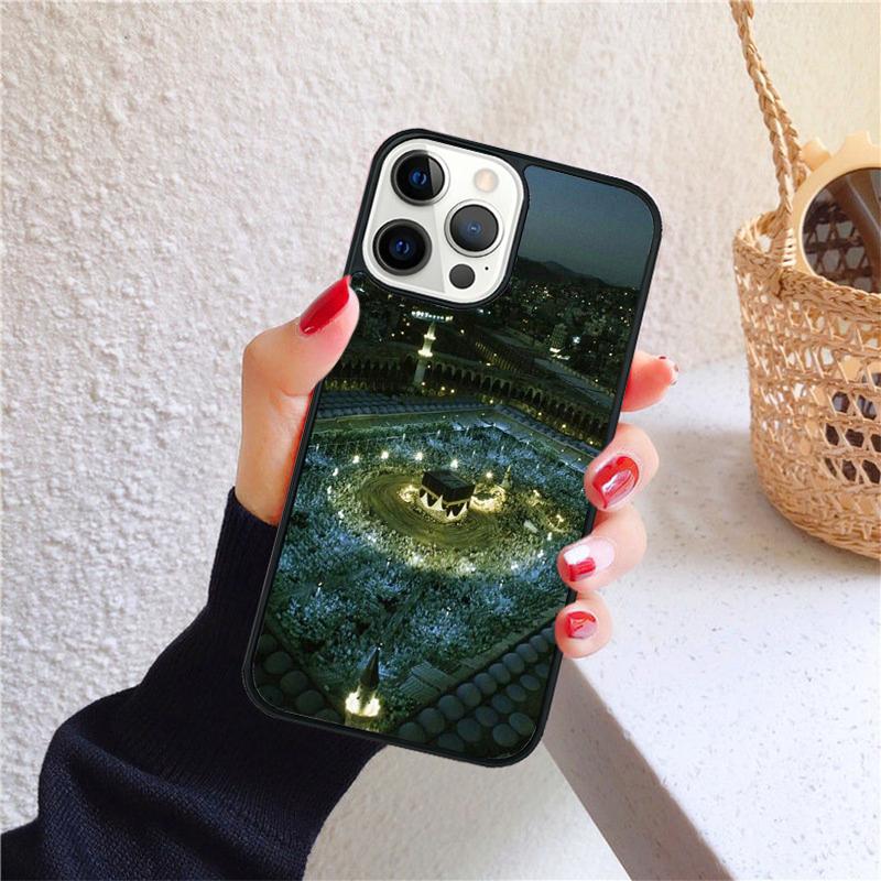 Чехол для телефона 'Священная мечеть Мекки' для iPhone 17 Air 16 Coque 15 14 12 13 PLUS 11 PRO MAX Задняя крышка Fundas Shell