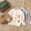 Baby Girl Cute Knitted Sweaters Bear Pattern Cardigan Children Outerwear Autumn New Clothing Baby Boy Cotton Knit Sweaters