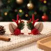 Reindeer Antler Hair Clips for Women Christmas Girls, Xmas Festive Cute Headpiece Kids Barrettes, Holiday Accessories Party Cosplay Photo Props