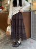 Elegant Korean Style Lace and Gauze Puffy Skirt - 2026 Early Spring/Autumn Collection