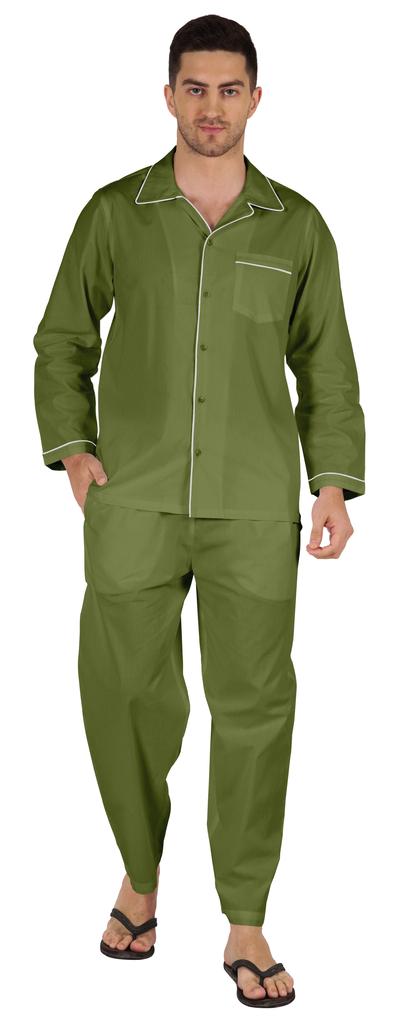 Inkmeso Мужские хлопковые пижамы, однотонная одежда для сна, одежда для дома, пижамный комплект с верхом и низом