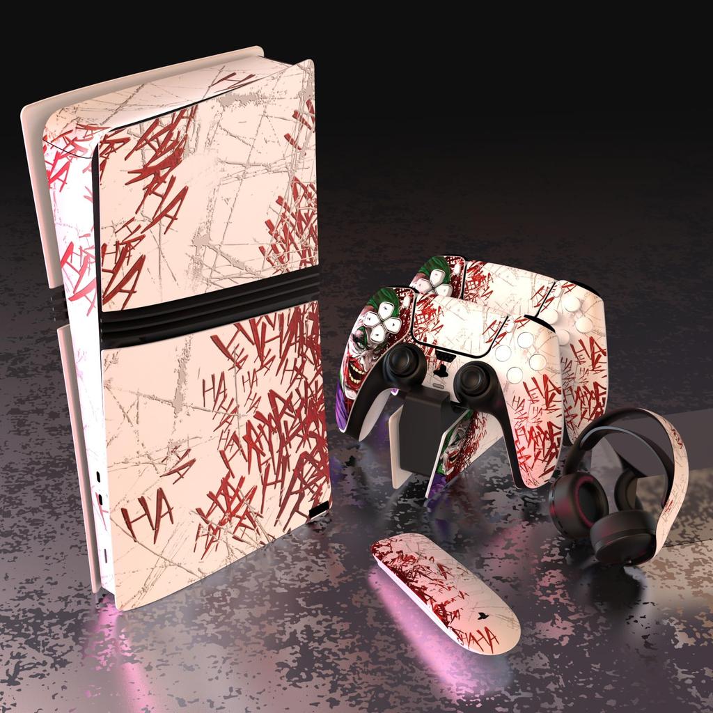 PlayVital ps5 Pro body Полный набор наклеек для цифровой и дисковой зарядки, наклейка, чехол для медиаплеера, совместимый с пультом дистанционного управления, контроллером,